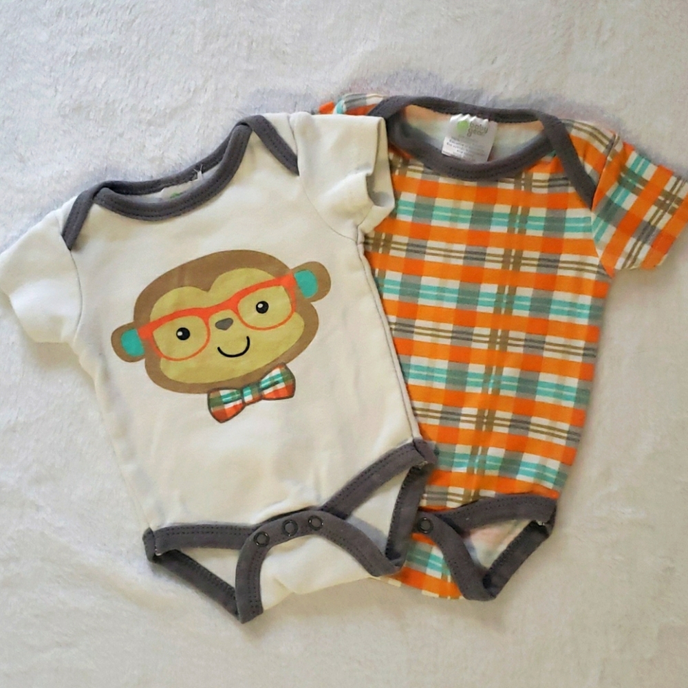 Baby Gear Monkey onesie set 🐵